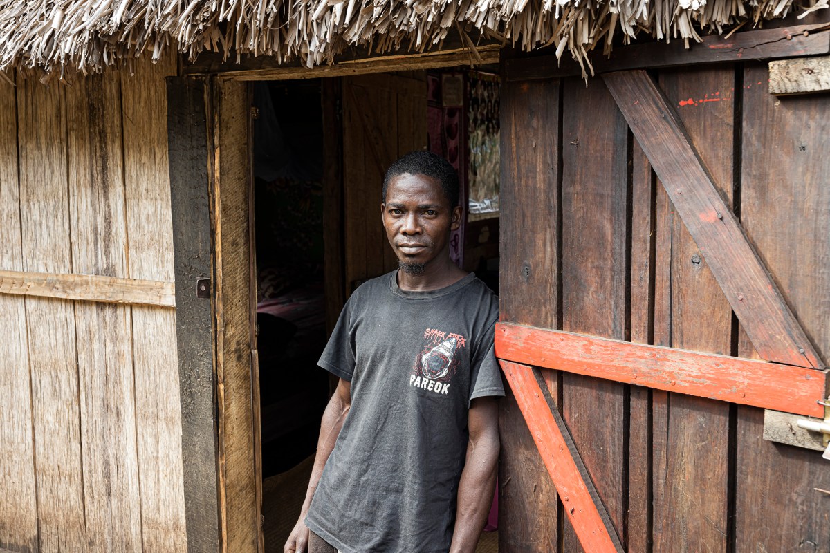 Razafidrafara Marolany Georges, 40, poses for a portrait at his home in Mandromodrotra in Fort-Dauphin, Madagascar, on July 13, 2023. Georges worked on and off for Rio Tinto from 2001 until 2016.