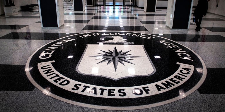 MCLEAN, VA - SEPTEMBER 24: The agency seal on the floor of the lobby at the CIA, in Mclean, VA. (Photo by Bill O'Leary/The Washington Post via Getty Images)