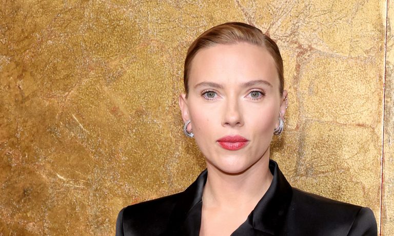 Scarlett Johansson attends a Clooney Foundation For Justice event on Sept. 28, 2023 in New York City.